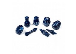 Polyhero Dice: The Rogue 8-Dice Set Midnight Blue